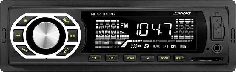 Swat Проигрыватель CD,MP3 SWAT MEX-1011UBG, 4х50вт, USB (MEX1011UBG)