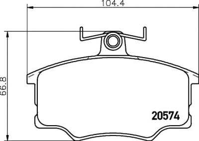 Textar 2057401 комплект тормозных колодок, дисковый тормоз на AUDI 80 (81, 85, B2)