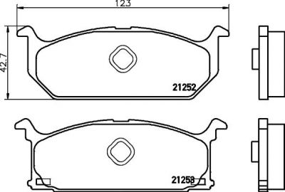 Textar 2125202 комплект тормозных колодок, дисковый тормоз на SUZUKI SWIFT I (AA)