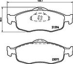 TEXTAR Колодки передние FORD SCORPIO 2.5T/2.9 94>98/MONDEO 92>/96>00- (1 130 759, 2139408)