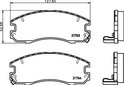 Textar 2176301 комплект тормозных колодок, дисковый тормоз на TOYOTA CAMRY Station Wagon (_V2_)