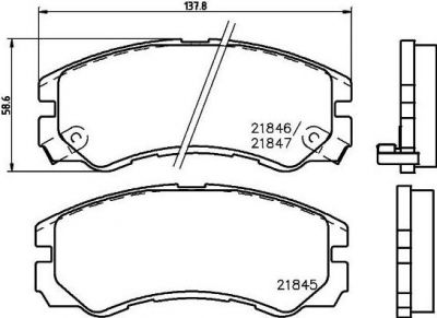 Textar 2184501 комплект тормозных колодок, дисковый тормоз на OPEL FRONTERA B (6B_)