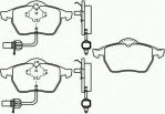 TEXTAR Колодки передние с датчиком AD A4/A6 98-> VW B5 00-> однопоршневые (4B0698151AF, 2193801)
