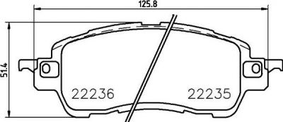 Textar 2223501 комплект тормозных колодок, дисковый тормоз на MAZDA 2 (DL, DJ)