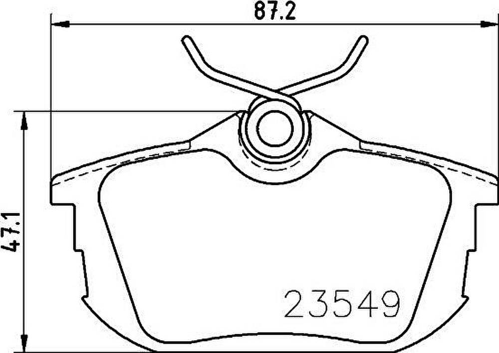 TEXTAR Колодки задние MITSUBISHI CARISMA/COLT/SPACE STAR/ VOLVO S40/V40 (MZ690345, 2354901)
