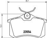 Textar 2355482 комплект тормозных колодок, дисковый тормоз на VW PASSAT Variant (3A5, 35I)