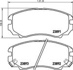 TEXTAR Колодки передние HYUNDAI TUCSON/SONATA/ELANTRA KIA SPORTAGE/MAGENTI (5810138A81, 2389101)
