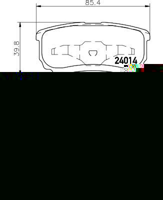 TEXTAR Колодки задние MITSUBISHI LANCER 9/10 (MN116929, 2401401)