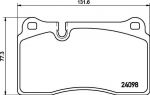 TEXTAR Колодки передние PORSCHE Cayenne/VW Touareg (7L6698151E, 2409801)