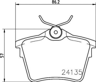 TEXTAR Колодки торм.зад. Peugeot 407, 607, Citroen C5 (2413501)
