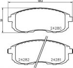 TEXTAR Колодки передние SUZUKI SX4 (Япония) (5581080J51, 2428001)