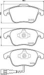 TEXTAR Колодки передние VW Tiguan (5N0698151, 2433301)