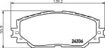 TEXTAR Колодки передние TOYOTA COROLLA 06- / Auris 1.4-1.6 07- (446512610, 2433601)