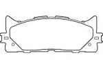TEXTAR Колодки передние TOYOTA CAMRY 06-> (2435001, 2435001)