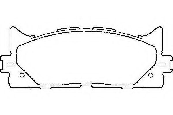 TEXTAR Колодки передние TOYOTA CAMRY 06-> (2435001, 2435001)