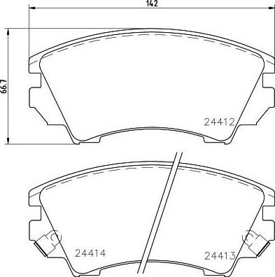 TEXTAR Колодки передние OPEL Insignia (1605434, 2441201)