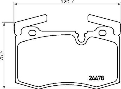 Textar 2447801 комплект тормозных колодок, дисковый тормоз на MINI MINI Roadster (R59)
