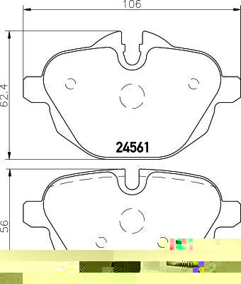 TEXTAR Колодки задние 5-Serie (F10/F11)/X3(F25) all 10-> (2456101)