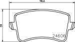 TEXTAR Колодки задние AD A4/A5/Q5 (8K0698451A, 2460602)
