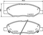TEXTAR Колодки передние NISSAN March (2468201)