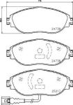 Textar 2473803 комплект тормозных колодок, дисковый тормоз на SKODA OCTAVIA (5E3)