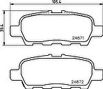 TEXTAR Колодки задние NISSAN Teana / Juke (2487101)
