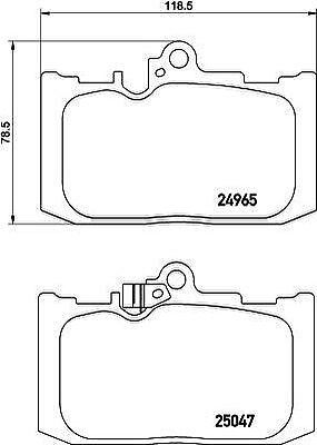 Textar 2496501 комплект тормозных колодок, дисковый тормоз на LEXUS GS (GRL1_, GWL1_)