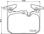 Textar 2502801 комплект тормозных колодок, дисковый тормоз на 1 (F20)