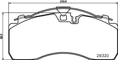 Textar 2932001 комплект тормозных колодок, дисковый тормоз на MAN TGM