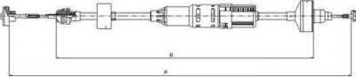 Textar 58001400 трос, управление сцеплением на VW GOLF III (1H1)