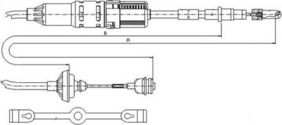 Textar 58002300 трос, управление сцеплением на VW PASSAT Variant (3A5, 35I)