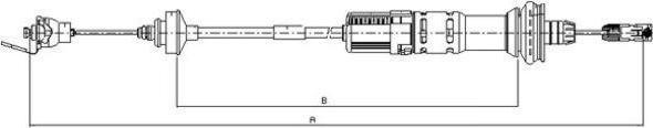 Textar 58011000 трос, управление сцеплением на PEUGEOT 206 SW (2E/K)