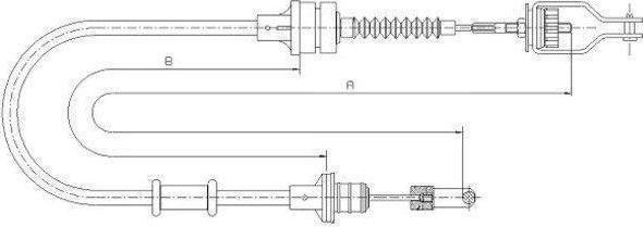 Textar 58014500 трос, управление сцеплением на NISSAN MICRA II (K11)