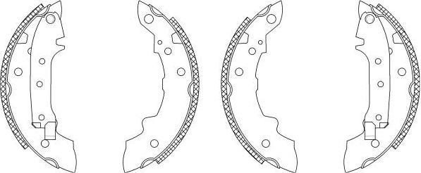 Textar 83026400 комплект тормозных колодок на TALBOT SAMBA (51A)