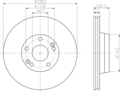 Textar 92036300 тормозной диск на RENAULT 25 (B29_)