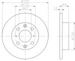 Textar 92046300 тормозной диск на HONDA CIVIC III Hatchback (AL, AJ, AG, AH)
