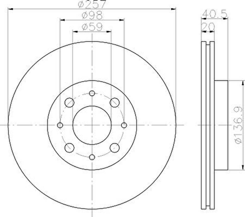 Textar 92068503 тормозной диск на ALFA ROMEO 146 (930)