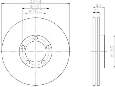Textar 92088100 тормозной диск на FORD TRANSIT c бортовой платформой/ходовая часть (E_ _)