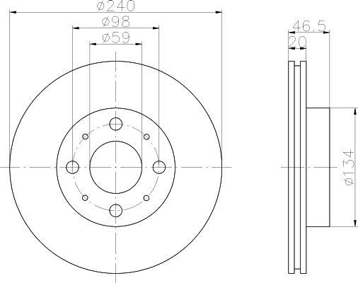 Textar 92090300 тормозной диск на FIAT ALBEA (178_)