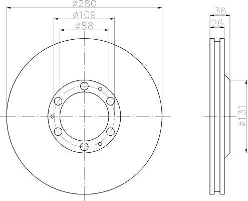 Textar 92091400 тормозной диск на OPEL FRONTERA B (6B_)