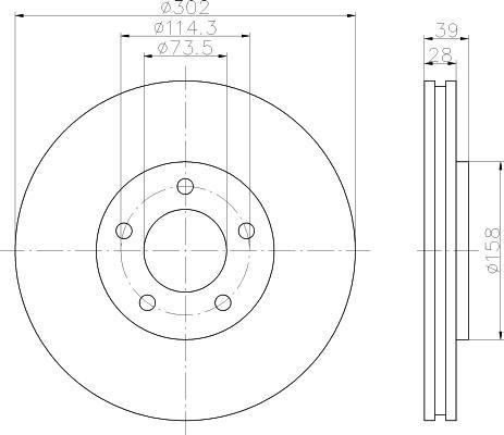Textar 92108200 тормозной диск на CHRYSLER VOYAGER III (GS)