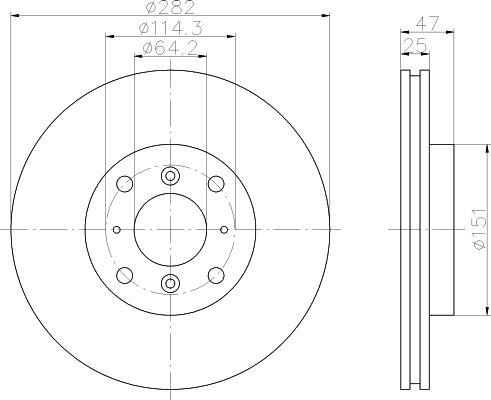 Textar 92110100 тормозной диск на HONDA ACCORD VI (CG, CK)