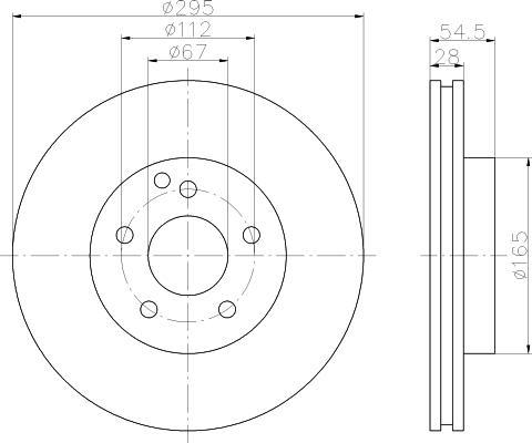 Textar 92115103 тормозной диск на MERCEDES-BENZ E-CLASS (W211)