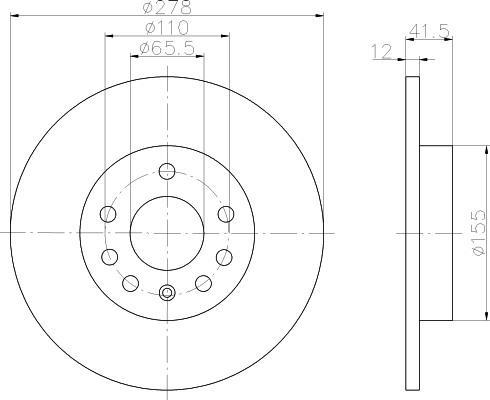Textar 92118503 тормозной диск на SAAB 9-3 (YS3F)