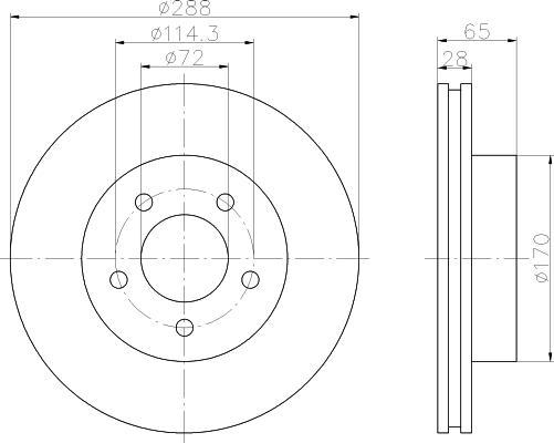 Textar 92119704 тормозной диск на JEEP CHEROKEE (KJ)