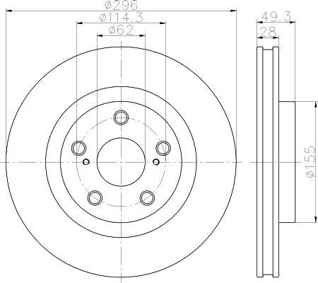Textar 92168803 тормозной диск на TOYOTA RAV 4 IV (WWA4_, AVA4_, ZSA4_, ALA4_)