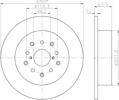 Textar 92170803 тормозной диск на TOYOTA CELSIOR (UCF3_)