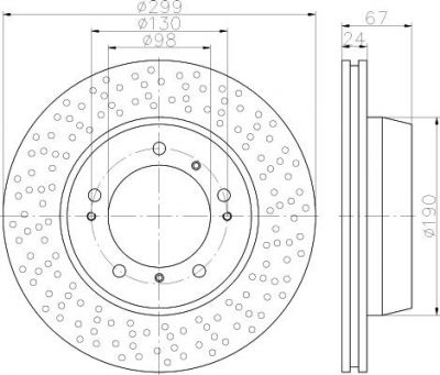 Textar 92176703 тормозной диск на PORSCHE BOXSTER (987)
