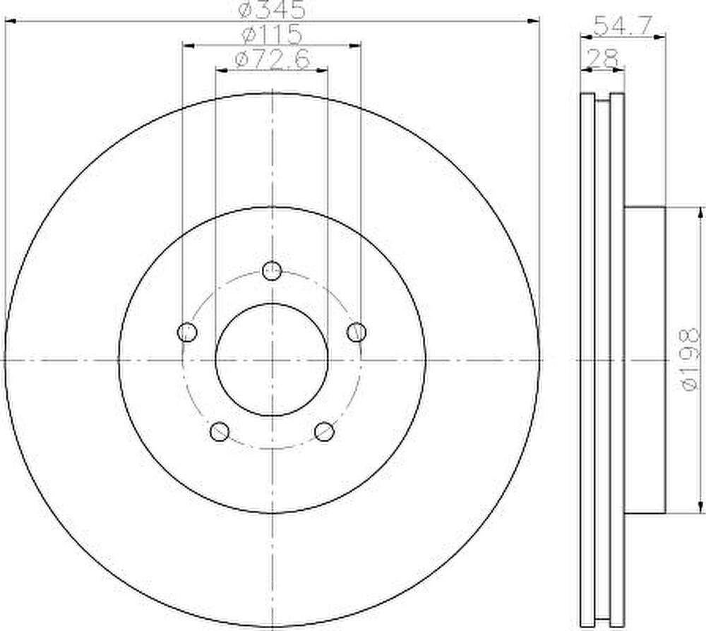 Textar 92177105 тормозной диск на CHRYSLER 300 C Touring (LX)