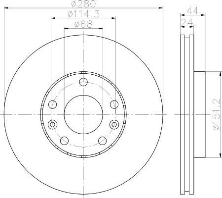 Textar 92195505 тормозной диск на RENAULT MEGANE III Наклонная задняя часть (BZ0_)